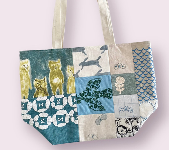 ミナペルホネン パッチワーク ハンドメイド 猫 ミナペルホネン パッチワーク ハンドメイド 猫 ミナペルホネン パッチ