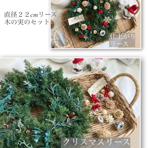 早割 クリスマスリースキット リース in blossom 通販 16770118