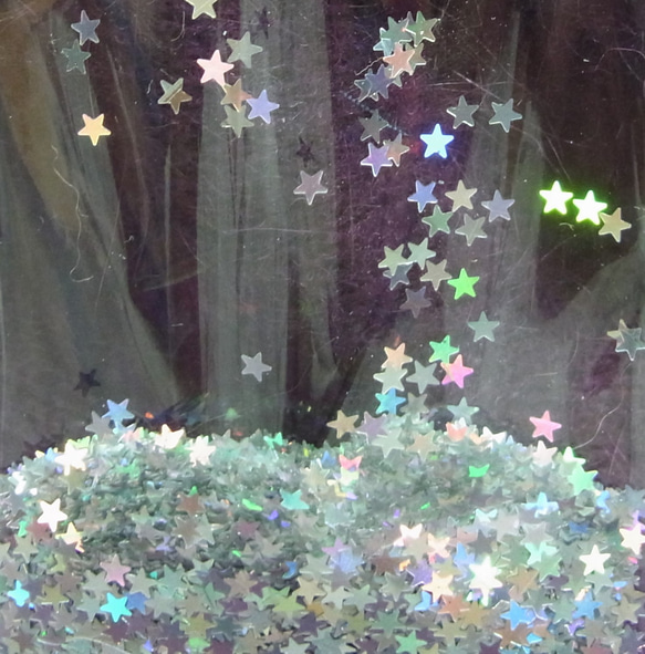 星ホログラム　４ミリ　オーロラシルバー 4枚目の画像