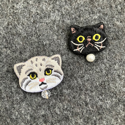 \新作/貓咪刺繡和閃閃發光的胸針✩.*° 第9張的照片