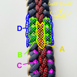 丈夫なパラコード 首輪4色使選べる小型犬・中型犬・大型犬・超大型犬向き 8枚目の画像