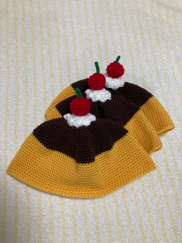 プリンのニット帽【商品番号:2301-2】 ニット帽・ビーニー さこちぃ