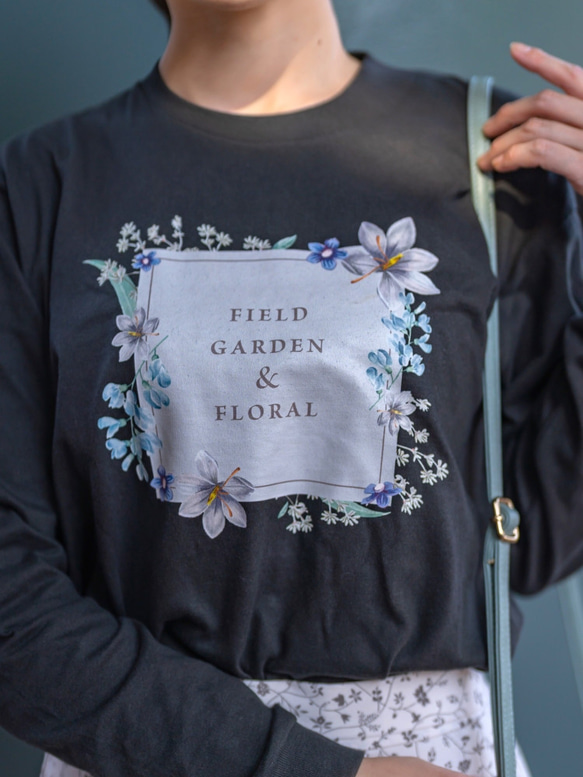 FIELD GARDEN&FLORAL ロンT（リブ付き） 1枚目の画像