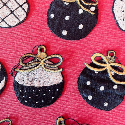 クリスマスボール刺繍オーナメント10個セット その他インテリア クリスマスボール刺繍オーナメント10個セット その他インテリア