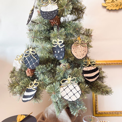 クリスマスボール刺繍オーナメント10個セット その他インテリア クリスマスボール刺繍オーナメント10個セット その他インテリア