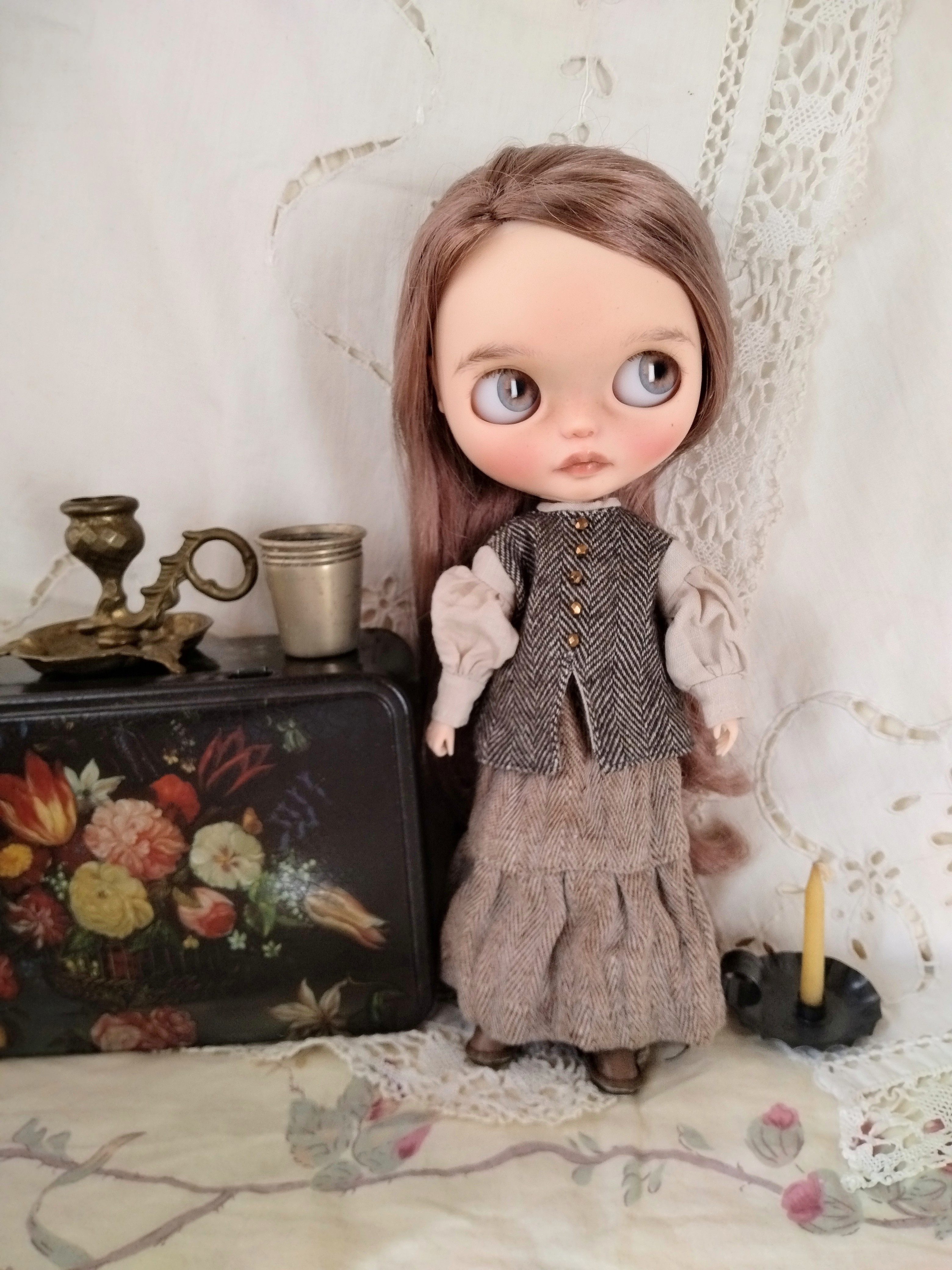 ブライスアウトフィット　ヘリンボーンWOOL２点セット