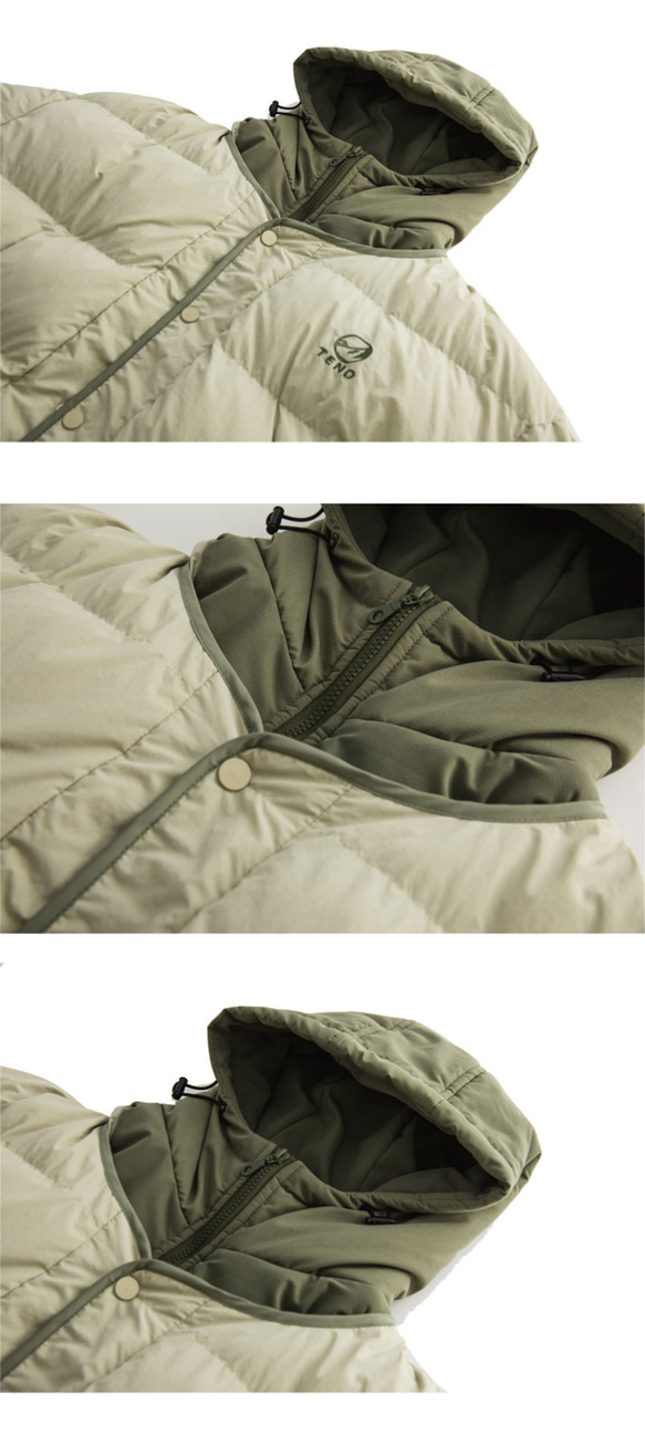 秋冬新品 フード付き绵入れジャケット メンズ 無地 レトロ 暖かい服 アウトドアアウターコート ストリートファッション 11枚目の画像