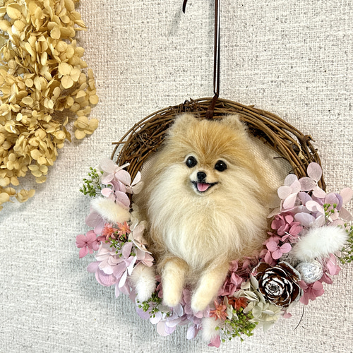 Yahoo!オークション - ぴのきち 5.3cmのちびポメちゃん 羊毛