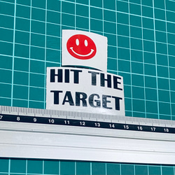 トイレ　HIT the TARGET ステッカー（色変更可能） 1枚目の画像