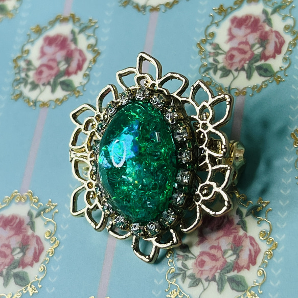 エメラルドちっくブローチ 指輪・リング 雅楽大や 通販 16770955