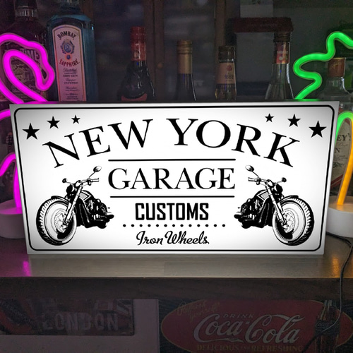 Lサイズ】アメリカン カスタムバイク オートバイ ニューヨーク