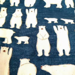 【残り1セット】白クマさん　お弁当袋&コップ袋セット 3枚目の画像