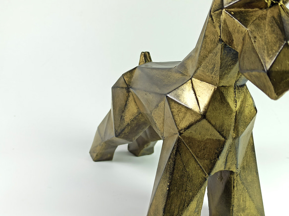 シュナウザー犬 – 手描きブロンズ効果写真撮影小道具シュナウザーシュナウザーブックエンドアートオーナメント 8枚目の画像