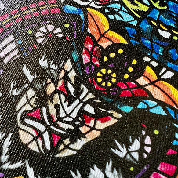 【アートパネル】nebuta -祭-  【切り絵×ちぎり絵】　青森ねぶた祭　おしゃれインテリア　個性的アート 5枚目の画像