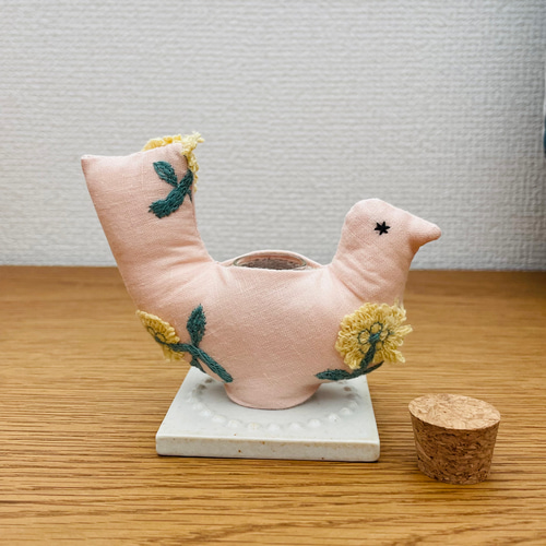 ⚮̈ミナペルホネン ハンドメイド⚮̈小鳥の入れ物 オブジェ 置物／skip