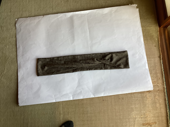絹　濃茶のスヌード　(長) 8枚目の画像