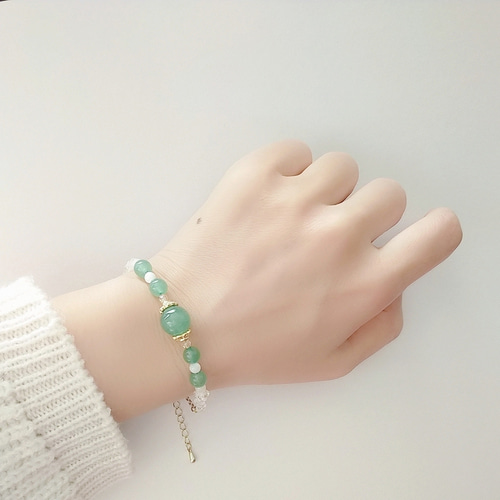 パワーストーンセット アベンチュリン×マザーオブパール×水晶