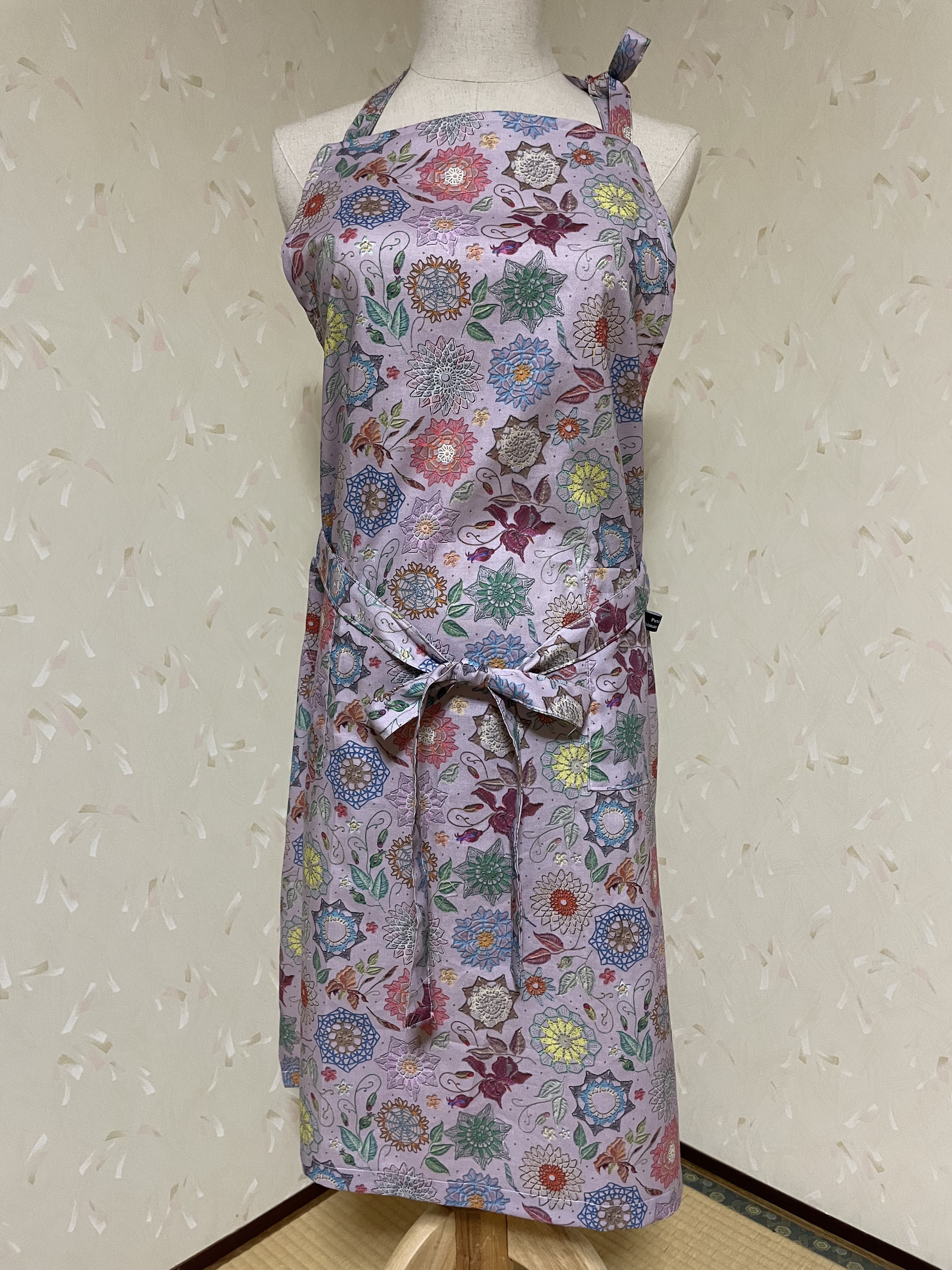 アンティークレース　マデラ刺繍　エプロン