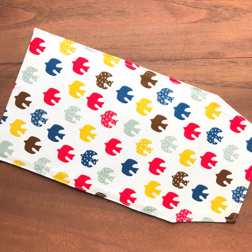 Geometric Bird 文庫本サイズ ブックカバー ハンドメイド 文庫