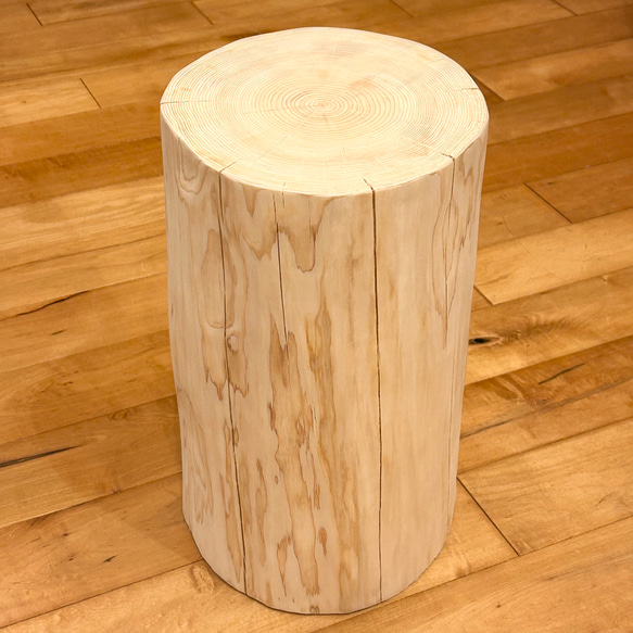 Hinoki  Wood  Stool No.447 1枚目の画像