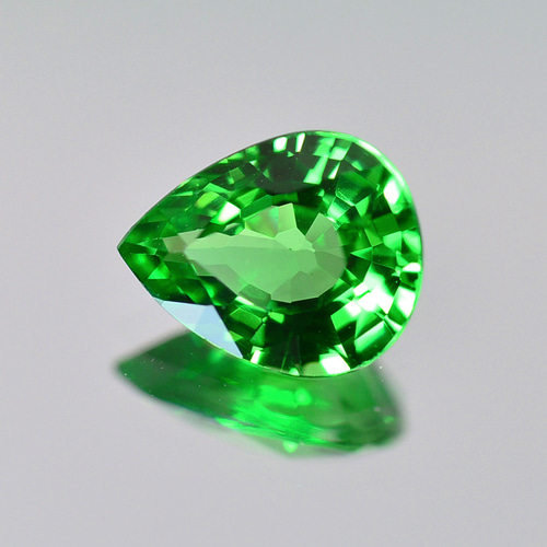 ソ付 ツァボライト ガーネット 0.478ct ルース ペアシェイプ 天然石 