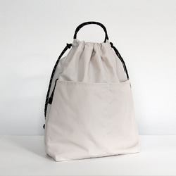 Daily Draw Bag : Ivory / Black 1枚目の画像