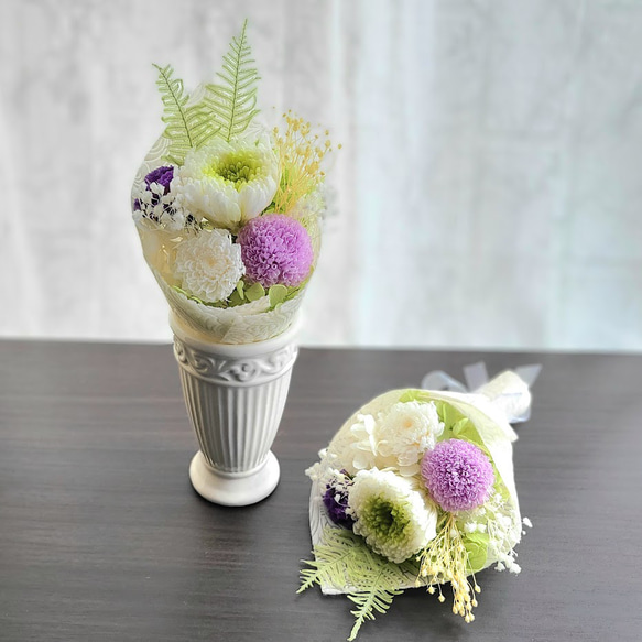 水替え不要】お供え お悔やみ 花束 プリザーブドフラワー プリザーブド