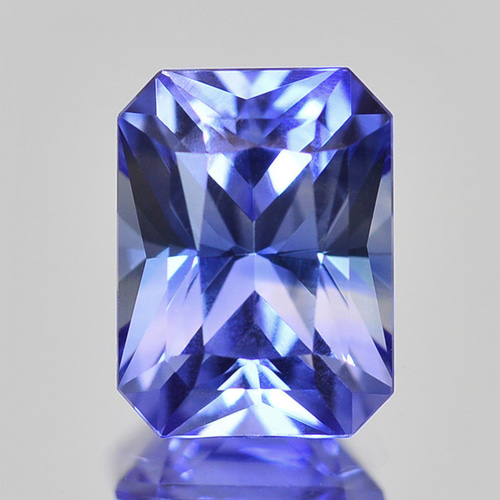 ソ付 ブルー サファイア 1.025ct ルース ラディアント バイカラー 