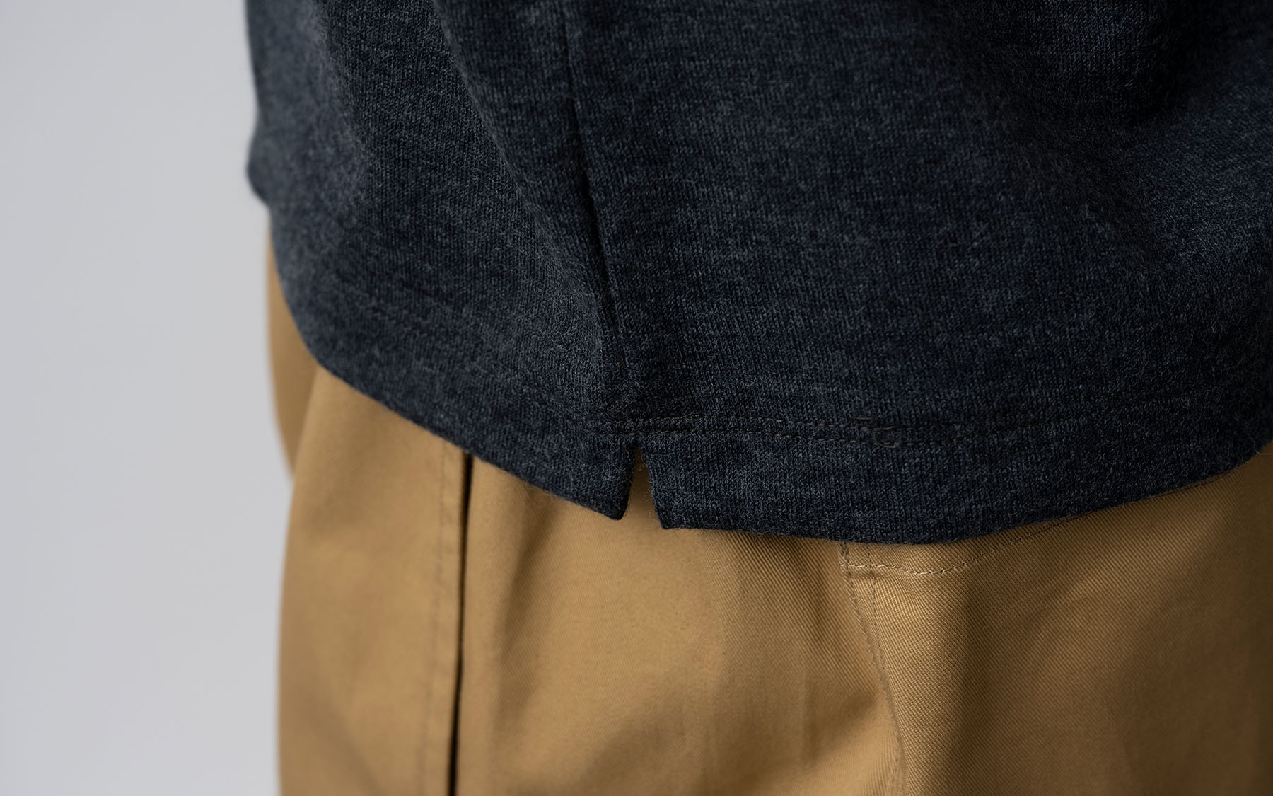 ウォッシャブルウールクルーネック lightgrey｜ladies 2size｜HANDROOM WOMEN'S