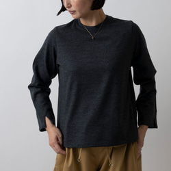 HANDROOM WOMEN'S ウールジャージー クルーネックカットソー chacoal｜ladies｜2size 1枚目の画像