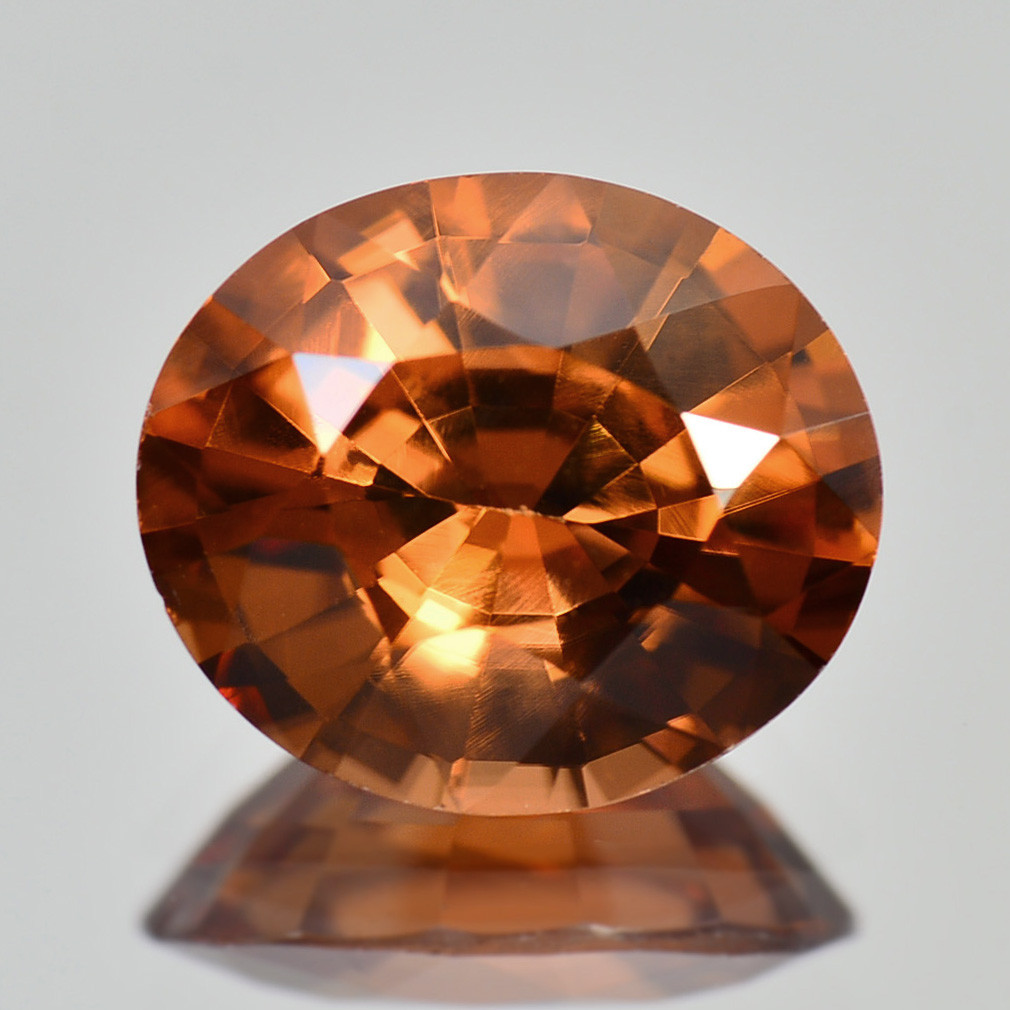 加工OK ソ付 オレンジブラウン ジルコン 1.665ct ルース オーバル 8,946円