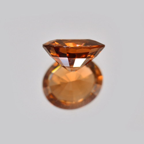 加工OK ソ付 オレンジブラウン ジルコン 1.665ct ルース オーバル
