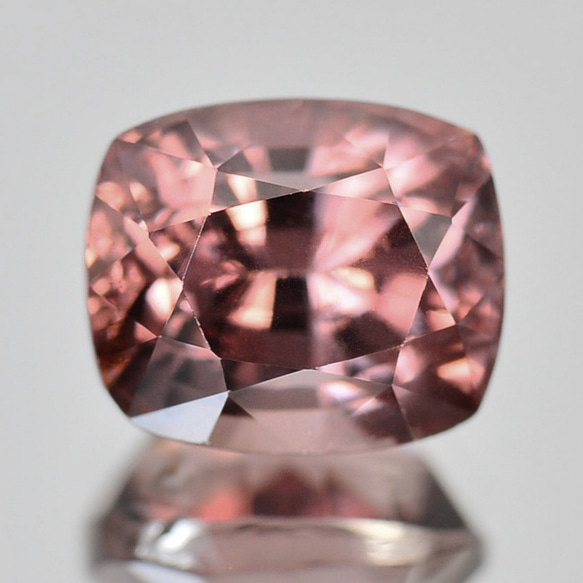 天然石　ピンクジルコン　ルース　天然石リング 加工OK ソ付 ピンク ジルコン 1.352ct ルース クッション 天然石