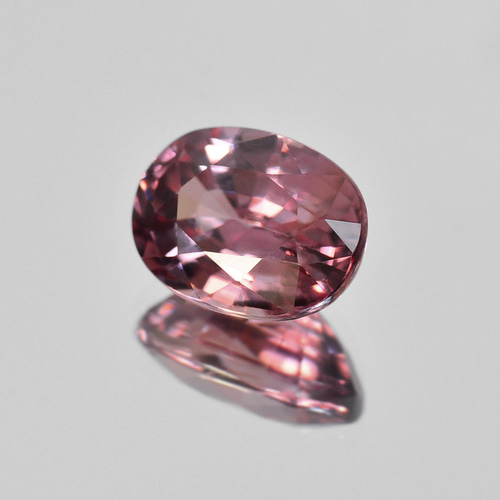 加工OK ソ付 パープルピンク ジルコン 2.212ct ルース オーバル 天然石 
