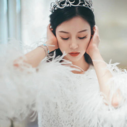 韓国ウェディングロイヤルティアラ　ブライダルウェディングヘッドドレス 6枚目の画像