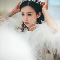 韓国ウェディングロイヤルティアラ　ブライダルウェディングヘッドドレス 10枚目の画像
