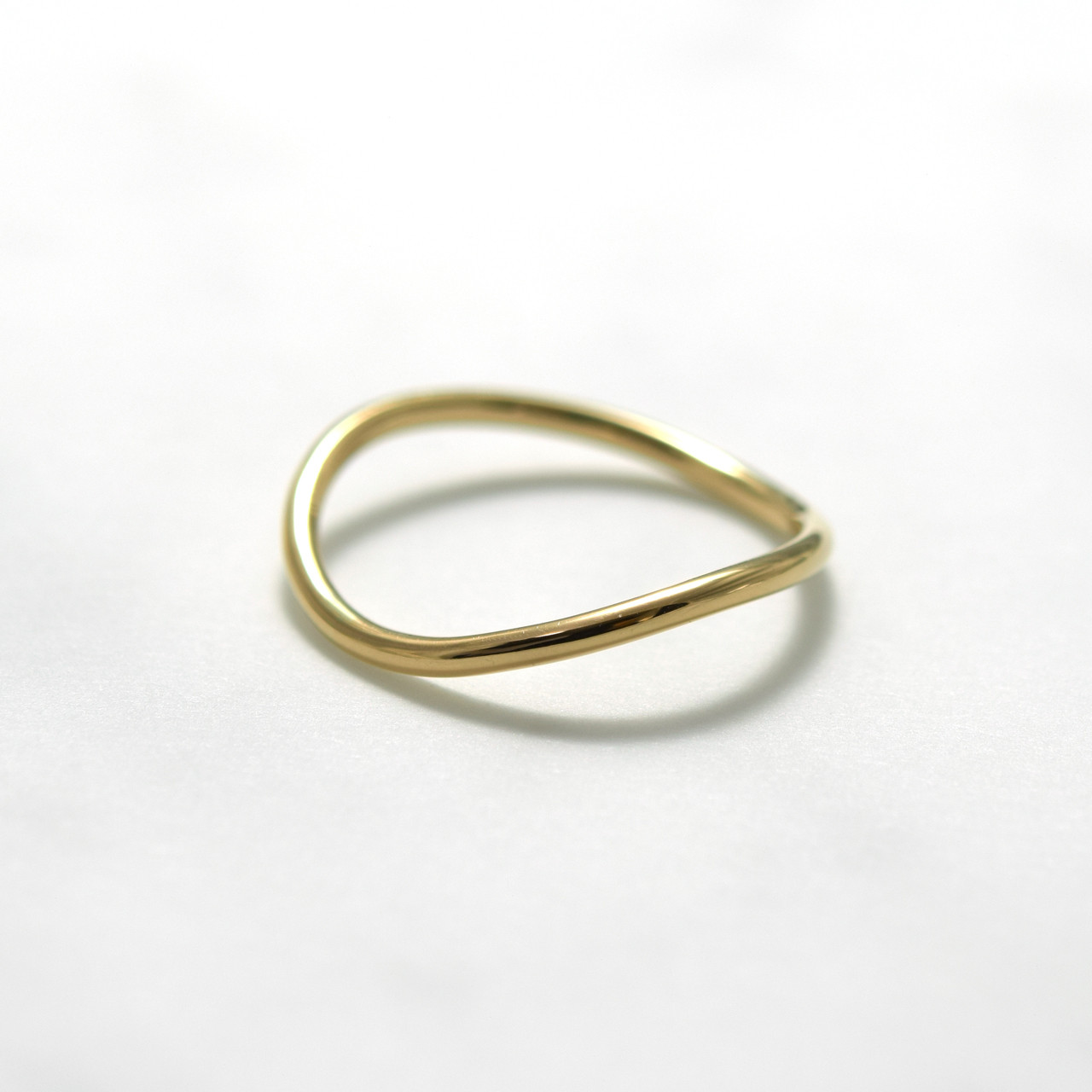 Pure Circle Curve Ring / K18 Gold 金指輪  / 受注製作ゴールド　オーダーメイド