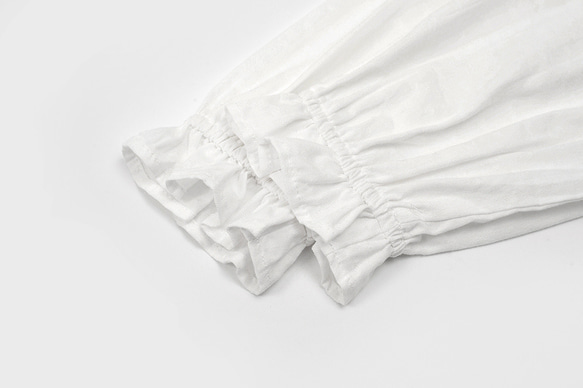 白色 法式方領古董洋裝 女木耳花邊繫帶高腰宮廷風連衣裙 小白裙 第6張的照片