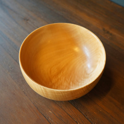 【木　皿　木製　食器　カレー皿】＃171 トチ 1枚目の画像