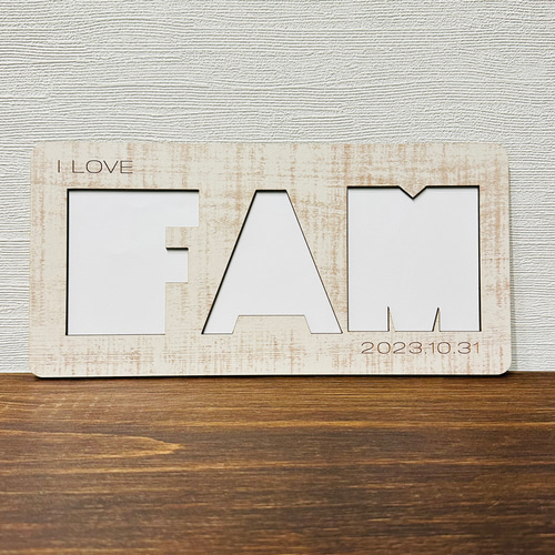 木製フォトスタンド “FAM” 写真立て Photo Stand Album インテリア