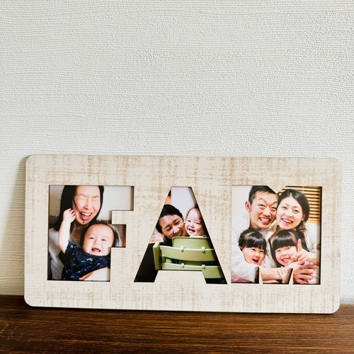木製フォトスタンド “FAM” 写真立て Photo Stand Album インテリア