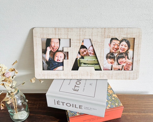 木製フォトスタンド “FAM” 写真立て Photo Stand Album インテリア
