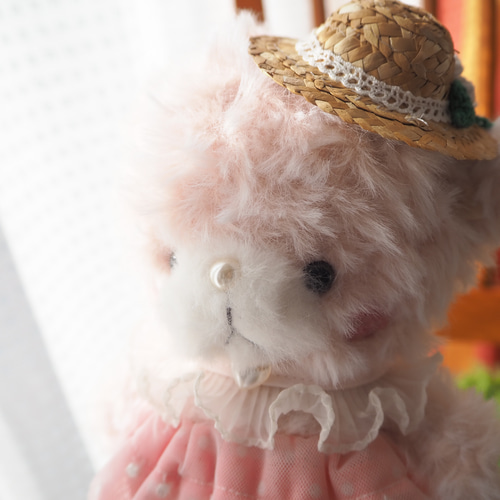 ビンクのふわふわクマさん☆ぬいぐるみ あみぐるみ kotori 通販