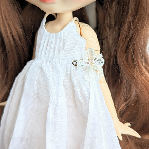 286*ブライスアウトフィット*ふんわりガーゼのキャミワンピース 990*ふんわりガーゼのキャミワンピース*ブライスアウトフィット