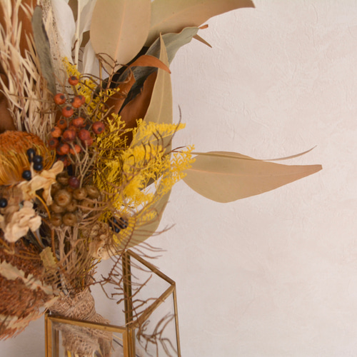 ✨ブライダルブーケ✨ドライフラワー　和装 送料無料・ドライフラワー風ボールブーケA】 和装前撮りや結婚式