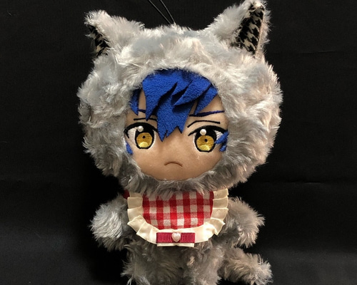 オオカミ｜ぬいぐるみ服｜15-17cm用｜着ぐるみ｜ハンドメイド