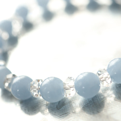 ☆持つ者の心に深い癒しを与える石☆…☆エンジェライト：8ミリ＆水晶