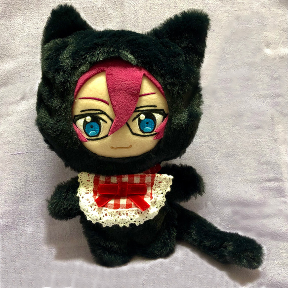 黒猫｜ぬいぐるみ服｜16-17cm用｜着ぐるみ｜ハンドメイド｜あんスタ