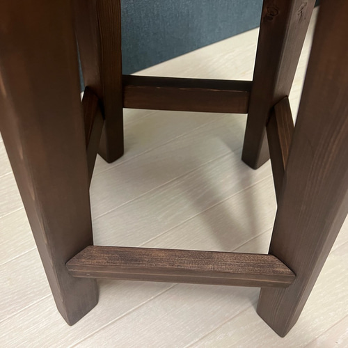 送料無料】 スツール 腰掛け 椅子 6角 32cm 46cm パイン こげ茶 ロー 