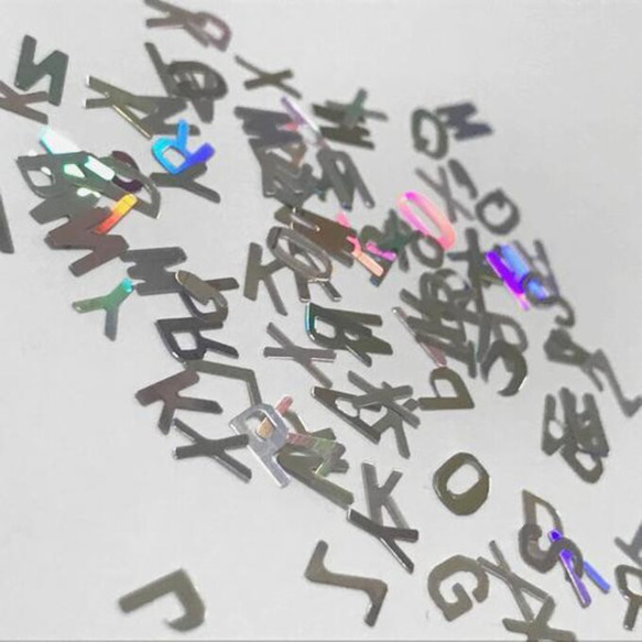 アルファベットのホログラム（E） 3枚目の画像